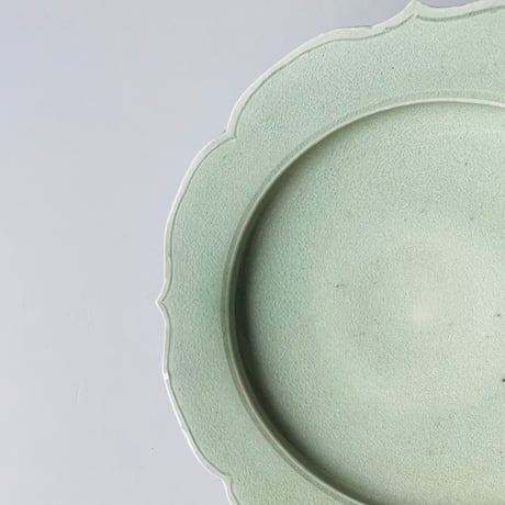 OS−5 岡本修一　青白磁四方皿　Shuichi Okamoto Blue-and-White Porcelain Square Plate