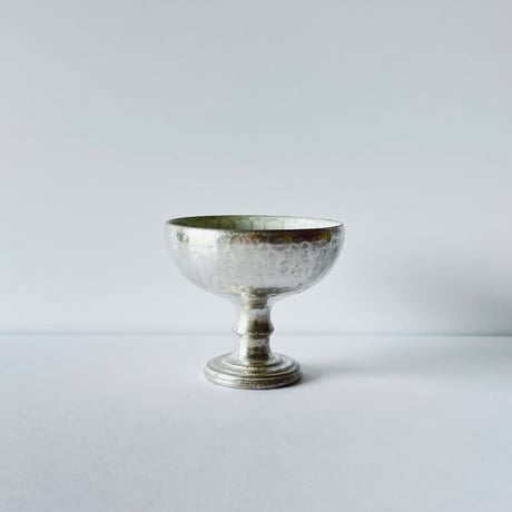 TN−113 谷井直人　銀彩ビードロゴブレット Naoto Tanii Silver Glaze Bidoro Goblet