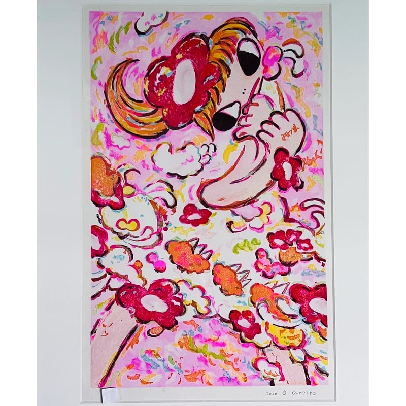 ロッカクアヤコ 版画 Untitled A Rー2ロッカクアヤコ ”UNTITTLED2020”木版画 Ayako Rokkaku ”UN