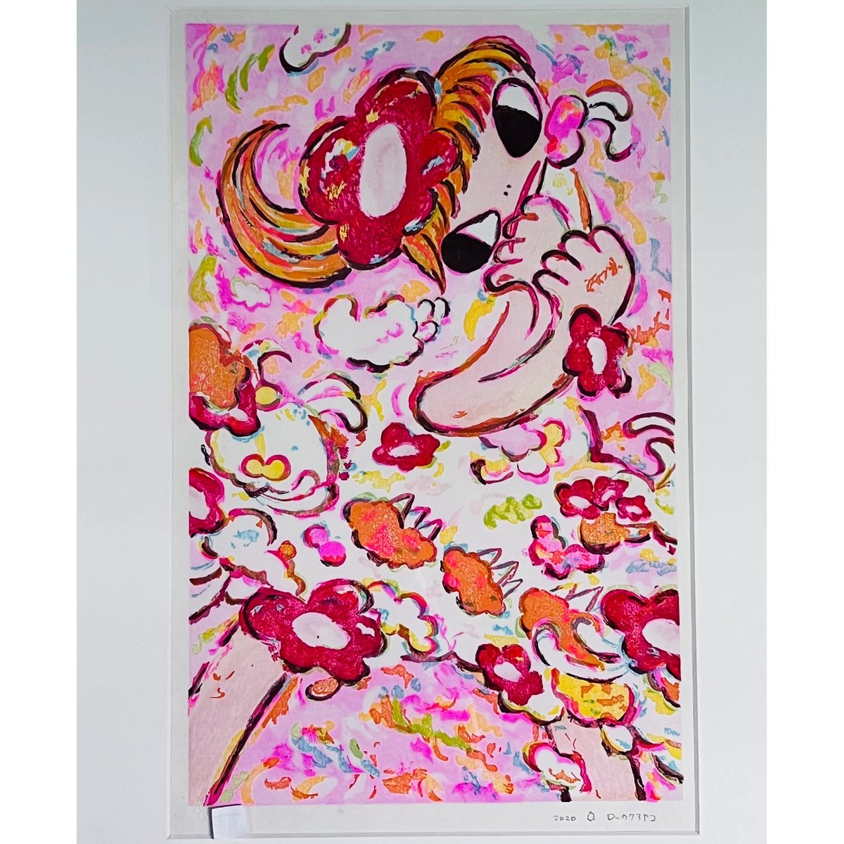 Rー2ロッカクアヤコ ”UNTITTLED2020”木版画 Ayako Rokkaku ”UN