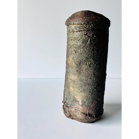 T-69 辻村史朗　備前花入　Shiro Tsujimura Bizen flower vase