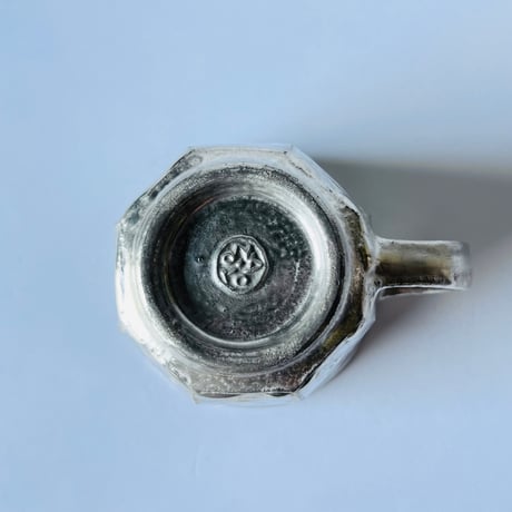 TN−119 谷井直人　銀彩青磁貫入マグカップ Naoto Tanii Silver Glaze Celadon Crackled Mug