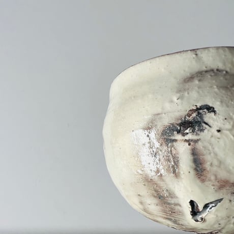 Tー138 辻村史朗　粉吹ワインカップ　共箱付　Shiro Tsujimura Kofuki Wine Cup