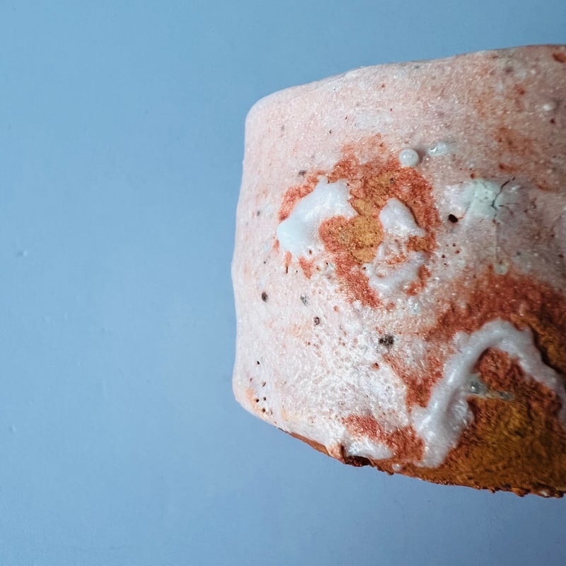 Tー94 辻村史朗 志野ぐい呑 共箱有 Shiro Tsujimura “Shino Guin