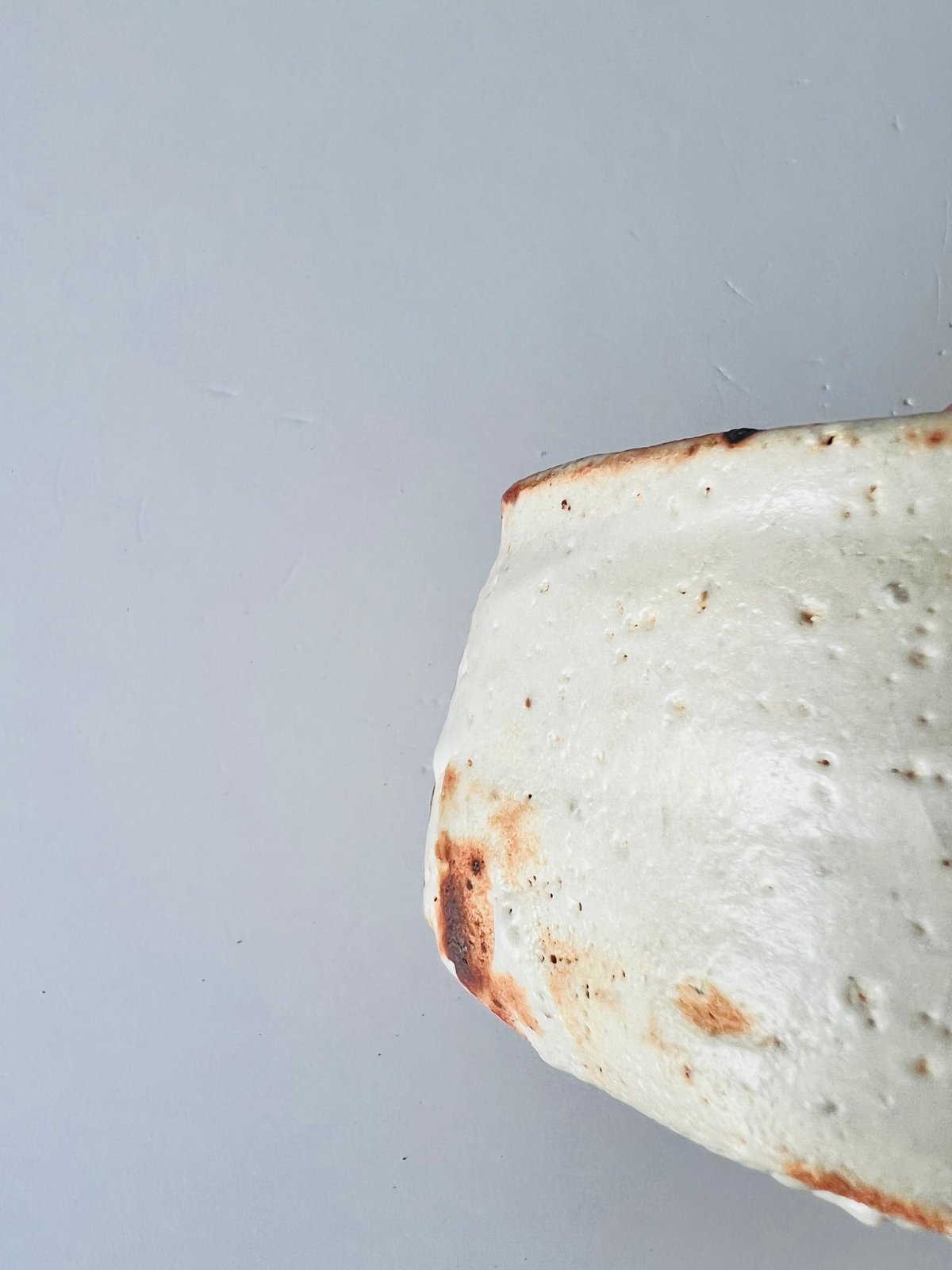 T-74 辻村史朗 志野茶碗 共箱有 Shiro Tsujimura Shino tea bo