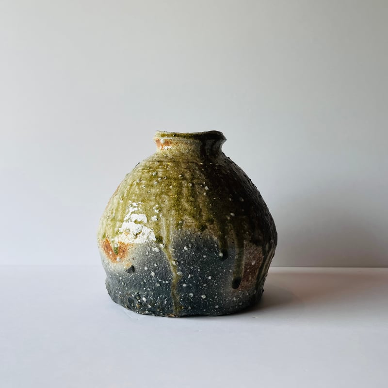 辻村史朗 T−23 辻村史朗 信楽蹲（うずくまる） 共箱付 T-23 Shiro