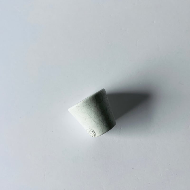 TN−126 谷井直人 銀彩白釉貫入杯 Naoto Tanii Silver Glaze Bl