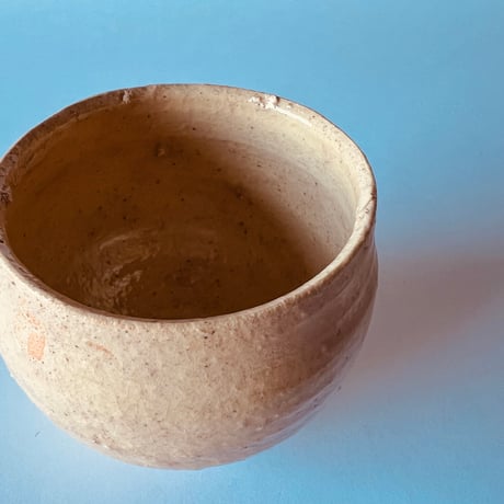 Tー77 辻村史朗　井戸ワインカップ　共箱有　Shiro Tsujimura Ido wine cup