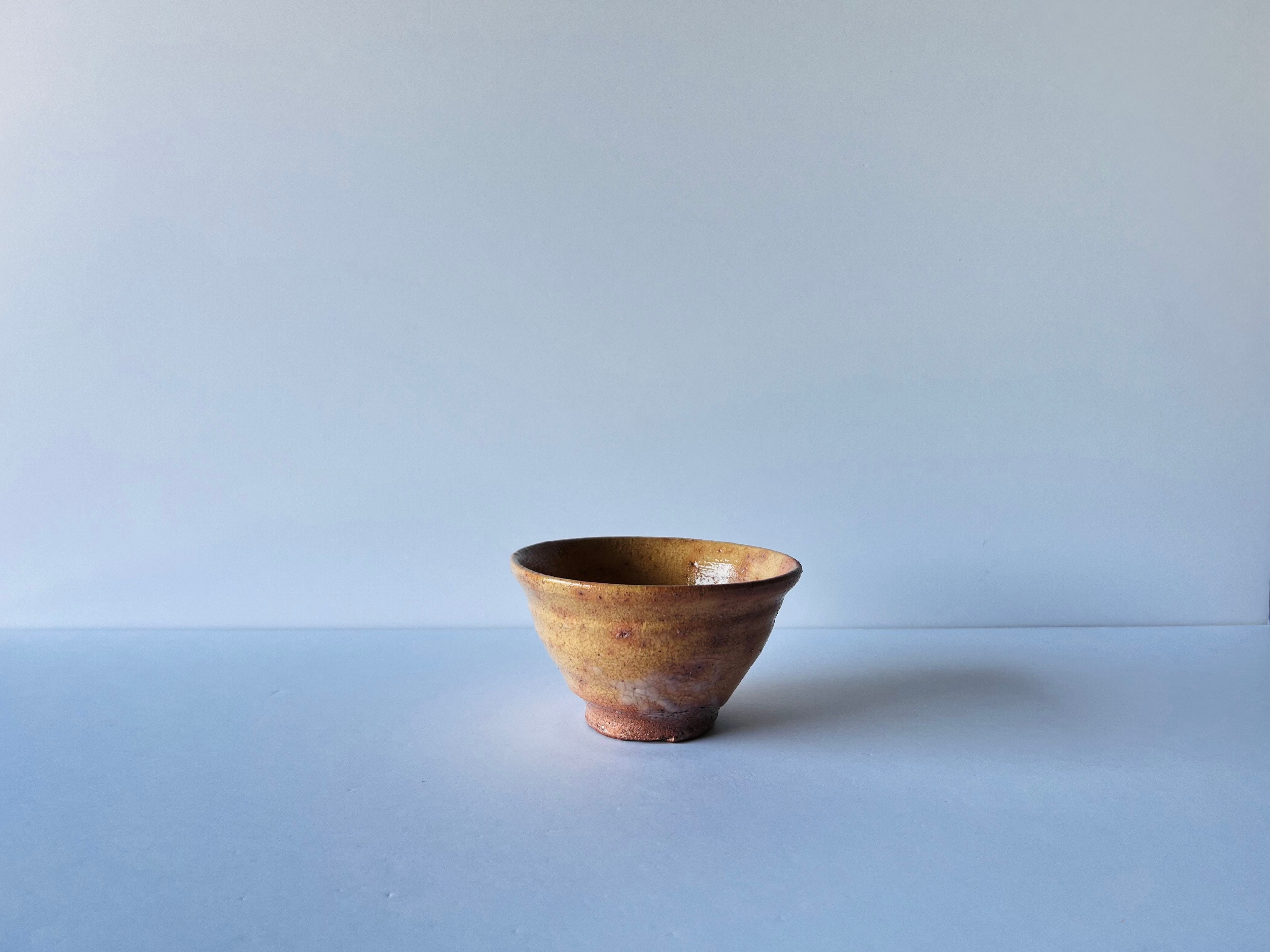 T-49 辻村史朗 小井戸茶碗 共箱有 Shiro Tsujimura Koido tea b