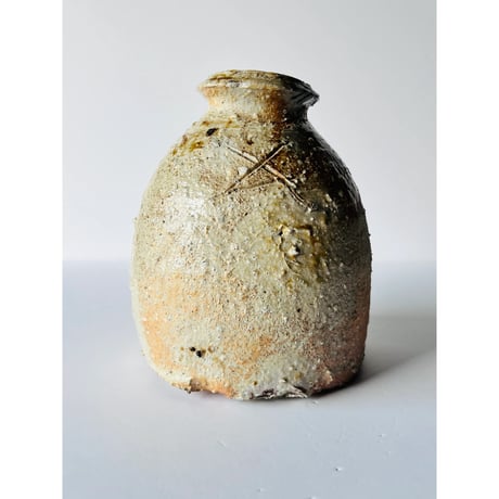 T-70 辻村史朗　信楽蹲　共箱有　Shiro Tsujimura Shigaraki Stone Monument