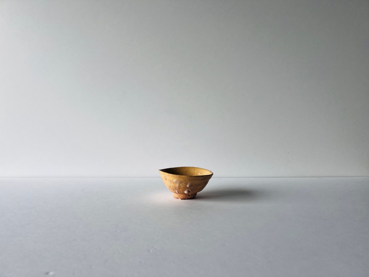 Tー46 辻村史朗 井戸ぐい呑 共箱付き Shiro Tsujimura Ido Sake C