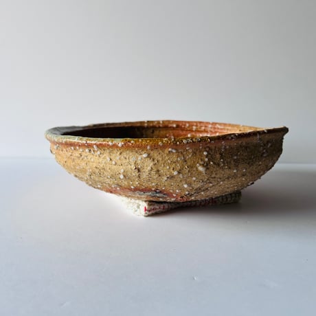Tー113 辻村史朗　信楽どら鉢　Shiro Tsujimura Shigaraki Dora Bowl
