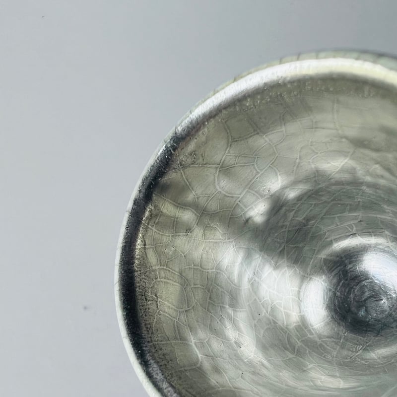 TN−125 谷井直人 銀彩白釉貫入杯 Naoto Tanii Silver Glaze W