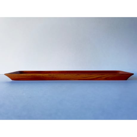 Mー4 一文字盆　欅　Ichimonji Tray (Rectangular Tea Tray)