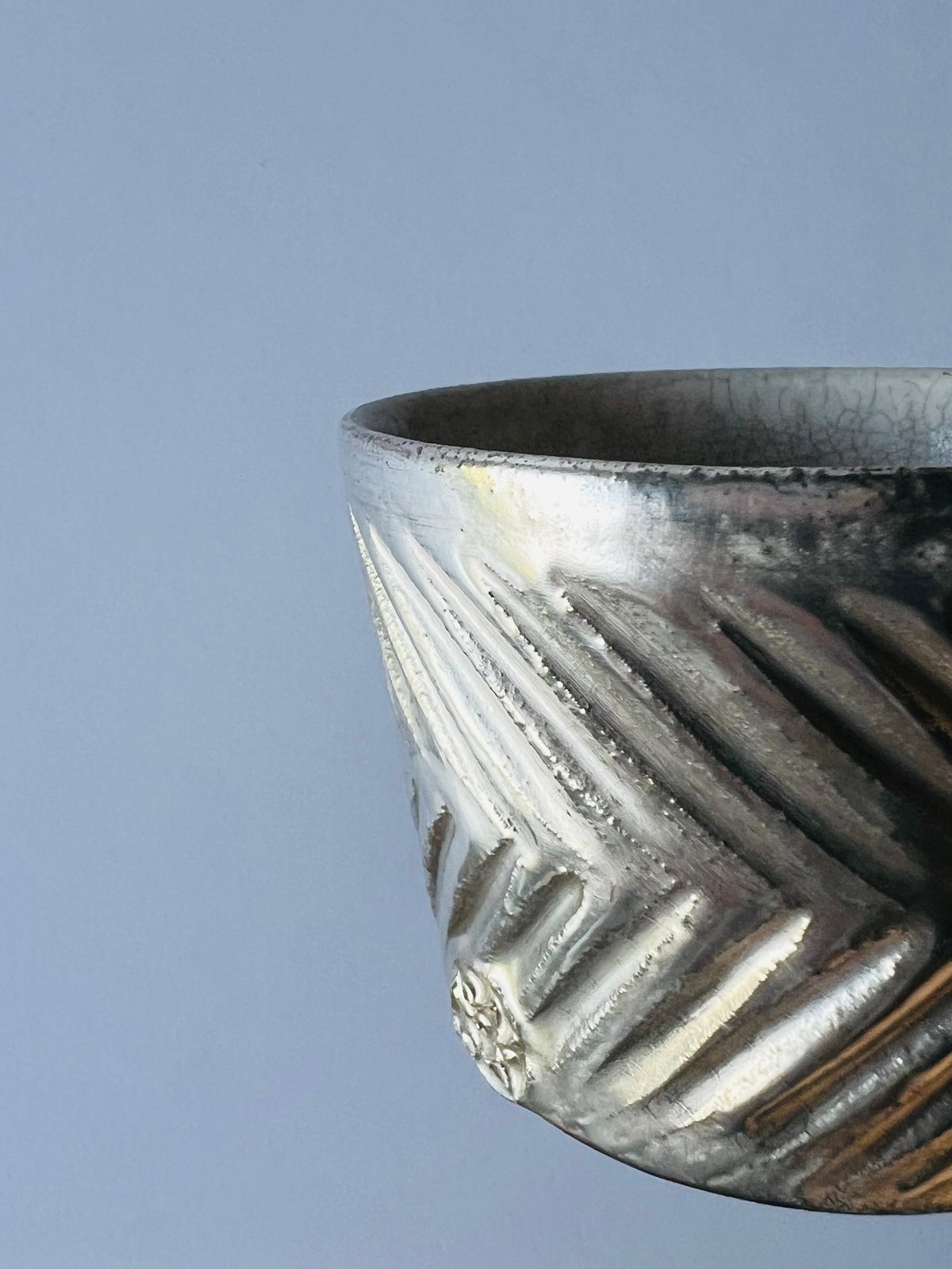 谷井直人　ビードロ×シルバー TNー60 谷井直人 銀彩ビードロマグカップ Naoto Tanii – Silver