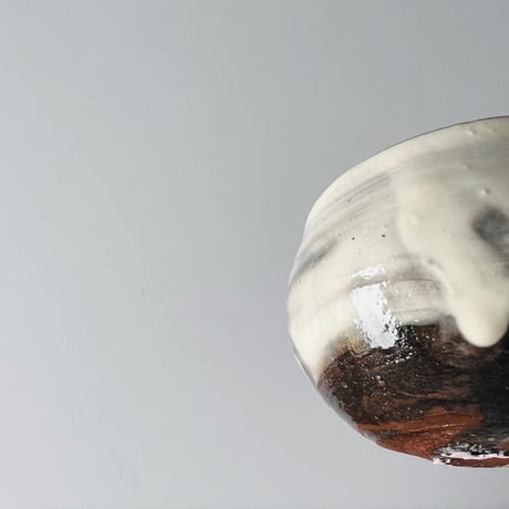T−137 辻村史朗　粉吹ワインカップ　共箱付　Shiro Tsujimura Kofuki Wine Cup
