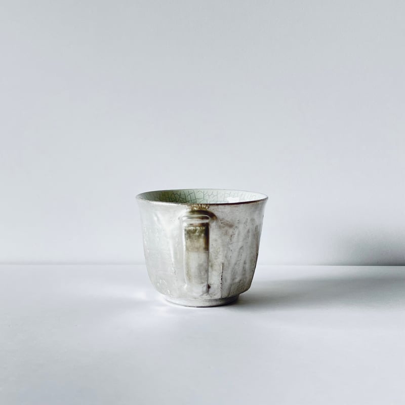 TN−119 谷井直人 銀彩青磁貫入マグカップ Naoto Tanii Silver Glaz