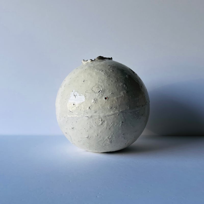 T−66 辻村史朗 粉吹丸壺 共箱有 Shiro Tsujimura: Powdered Ro