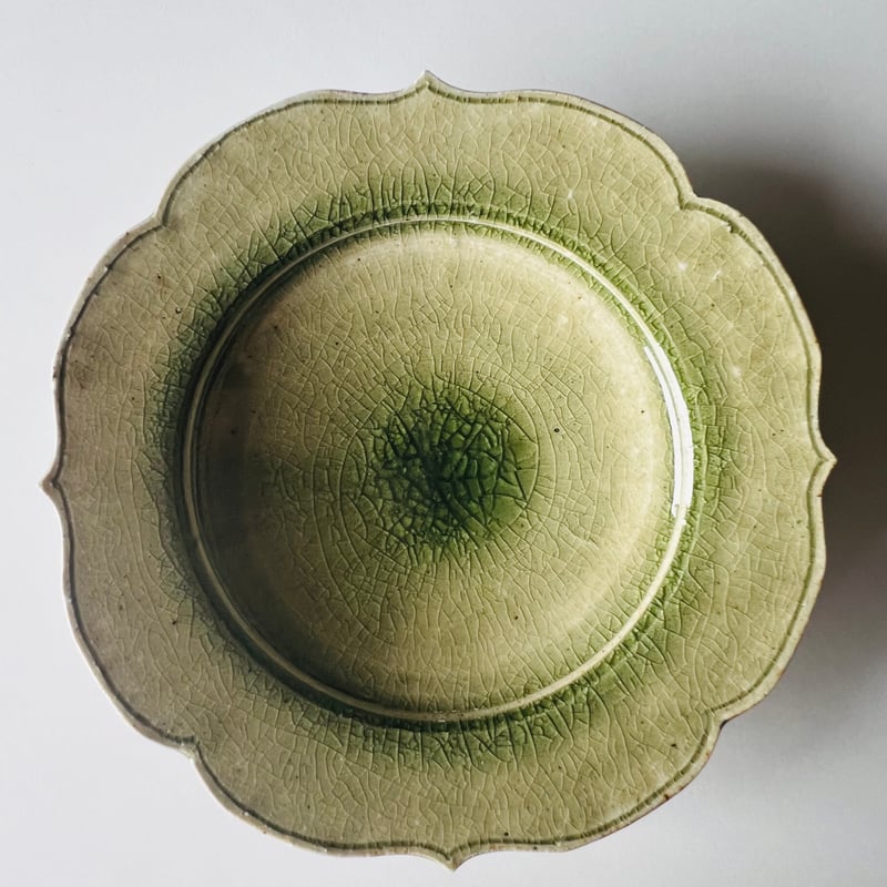 OS−1岡本修一 青唐津四方皿 | GARAGE MADE