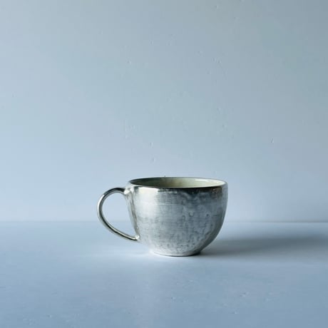 TNー64 谷井直人　銀彩ビードマグカップ　Naoto Tanii – Silver-Glazed Bidoro Mug