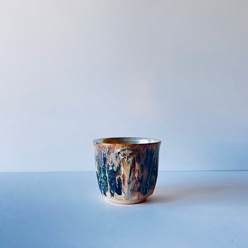 TNｰ87 谷井直人 銀彩黒流マグカップ Silver-Glazed Black Drip M