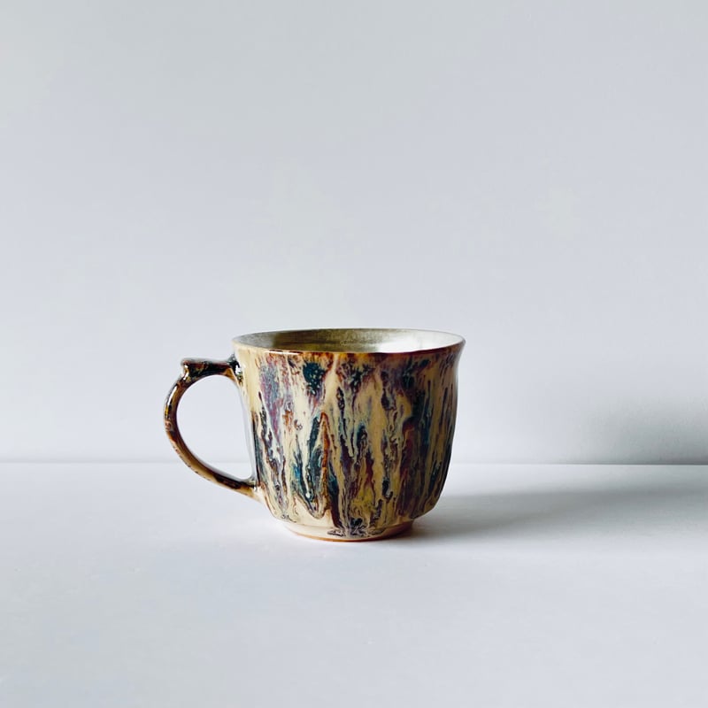 TN−118 谷井直人 銀彩黒流マグカップ Naoto Tanii Silver Glaze