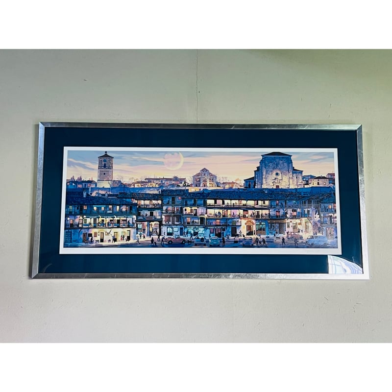 STー1 笹倉鉄平 「マヨール広場」 シルクスクリーン Teppei Sasakura –