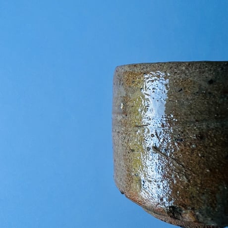 T−18 辻村史朗　唐津ぐい呑　共箱付　Shiro Tsujimura Karatsu sake cup with box