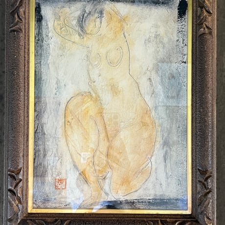 T−31 辻村史朗　絵画　裸婦　四号