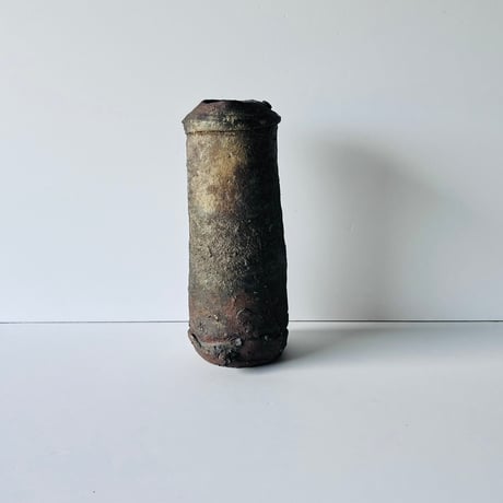 T-69 辻村史朗　備前花入　Shiro Tsujimura Bizen flower vase