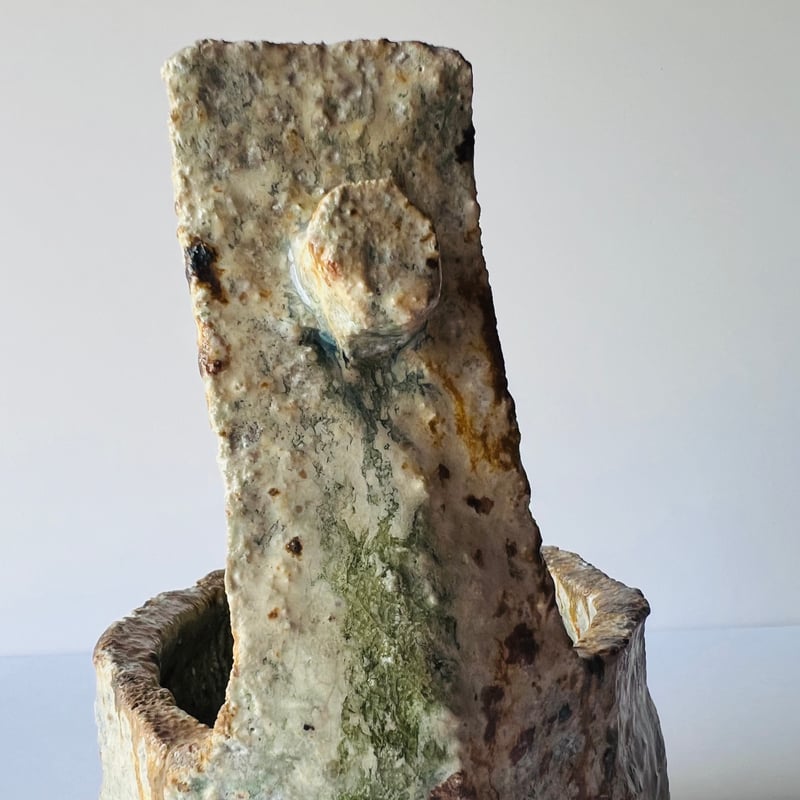 秀作　神山清子　信楽焼「手桶花入れ」 K−10 神山清子 信楽手桶花入れ | GARAGE MADE