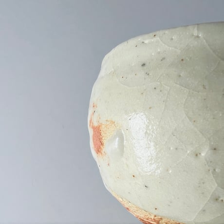 T−134 辻村史朗　粉吹ワインカップ大　共箱付　Shiro Tsujimura Large Kofuki Wine Cup