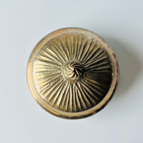 TN−27 谷井直人　銀彩経筒形花入れ　ビードロしのぎ　TN-27 Naoto Tanii, Silver-colored cylindrical flower vase, Vidro Shinogi