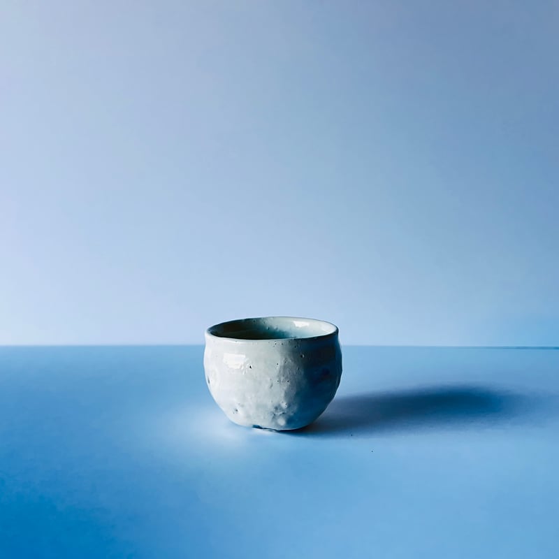 Tー82 辻村史朗 粉吹きぐい呑 共箱有 Shiro Tsujimura “Kohiki Gu
