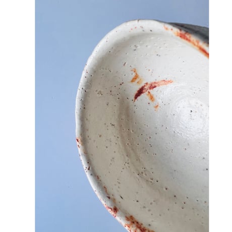 T-71 辻村史朗　志野茶碗　共箱有　Shiro Tsujimura Shino tea bowl