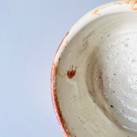 T-72辻村史朗　志野茶碗　共箱有　Shiro Tsujimura Shino tea bowl