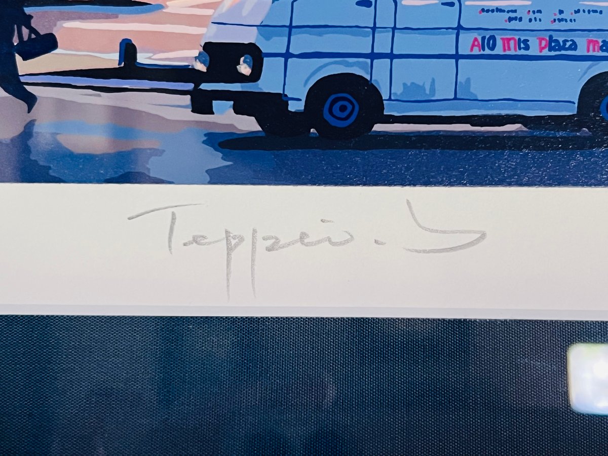 STー1 笹倉鉄平 「マヨール広場」 シルクスクリーン Teppei Sasakura –