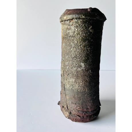 T-69 辻村史朗　備前花入　Shiro Tsujimura Bizen flower vase