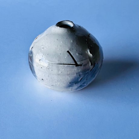 T−10 辻村史朗　粉引き水滴　共箱付　Shiro Tsujimura, Powdered Water Drops, with box