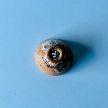 T−22 辻村史朗　井戸ぐい呑　共箱付　Shiro Tsujimura Ido Sake Cup with box