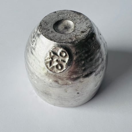 TNー73 谷井直人　銀彩ビードロ杯　Naoto Tanii – Silver-Glazed Bidoro Cup