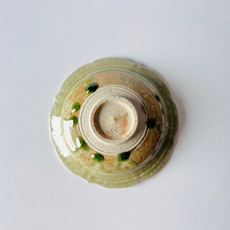 OSー3 岡本修一　青唐津四方皿　Shuichi Okamoto  Blue Karatsu Square Plate