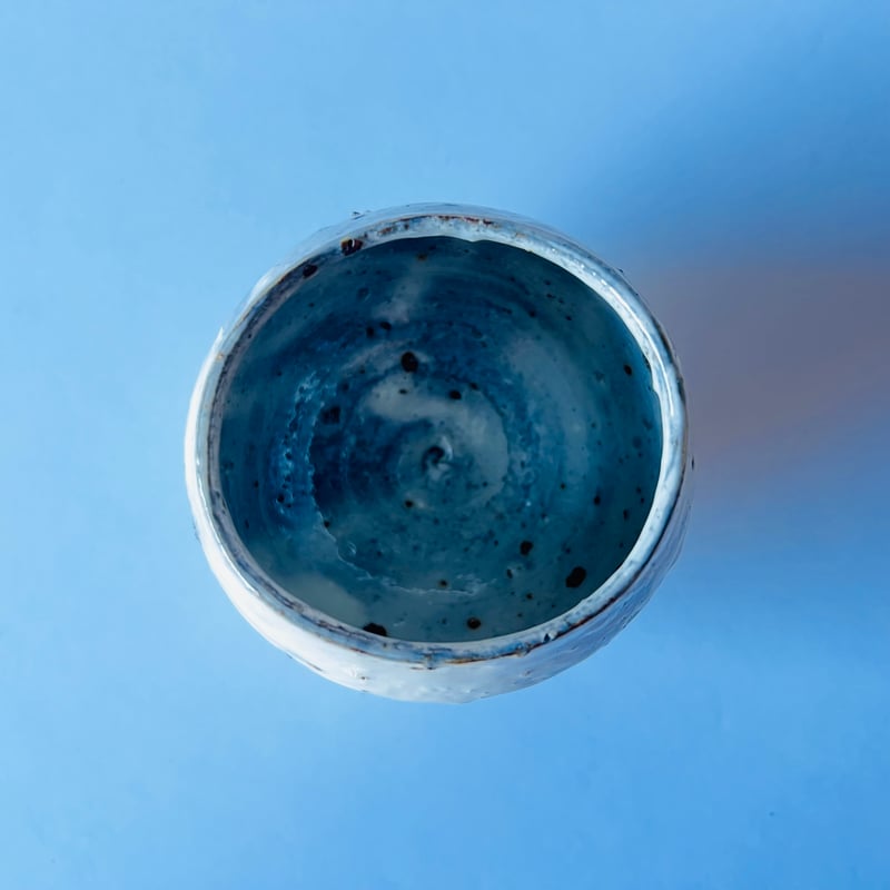 Tー79 辻村史朗 粉吹ワインカップ 共箱有 Shiro Tsujimura “Kohiki