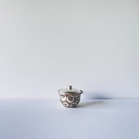TNー58 谷井直人　ぐりぐり銀彩絞出し　Guri Guri Silver Teapot