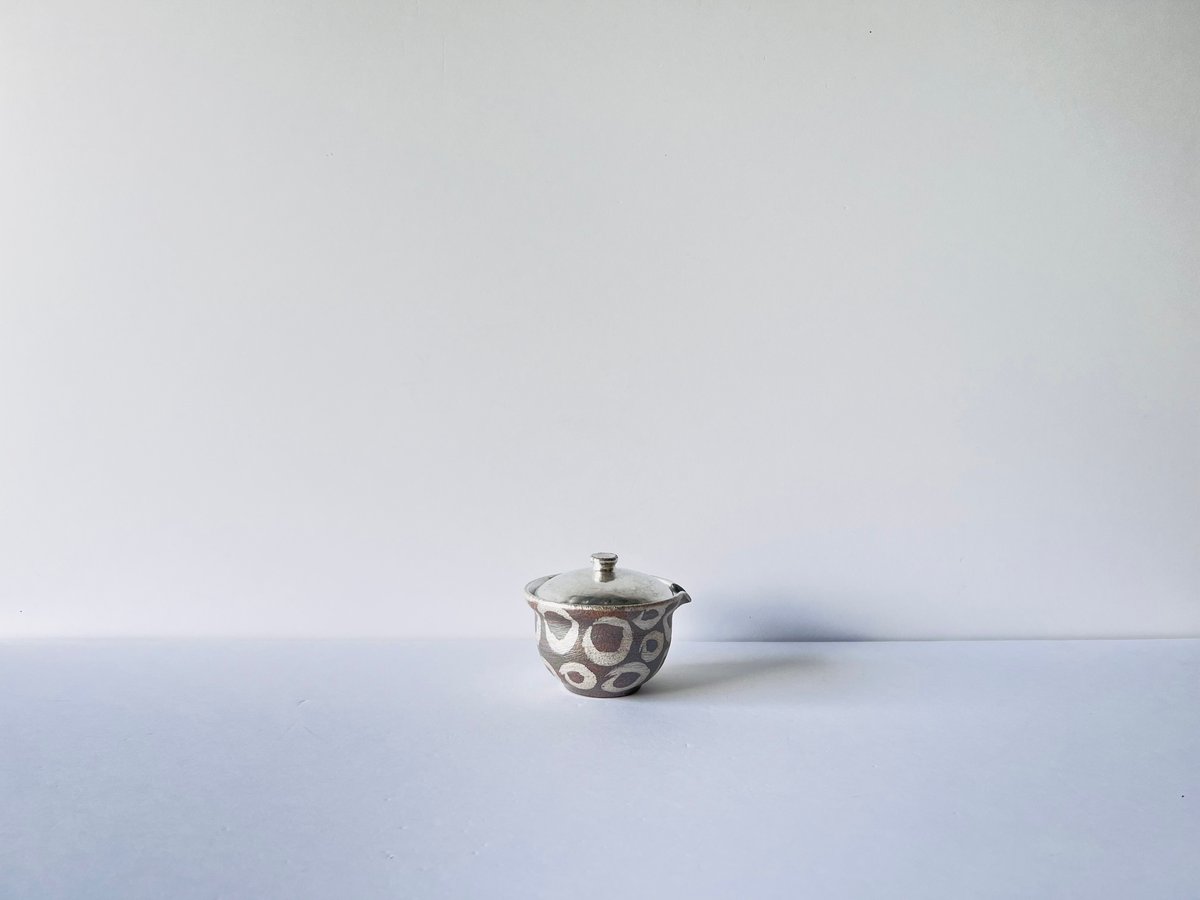 谷井直人 TNー58 谷井直人 ぐりぐり銀彩絞出し Guri Guri Silver Teapot |