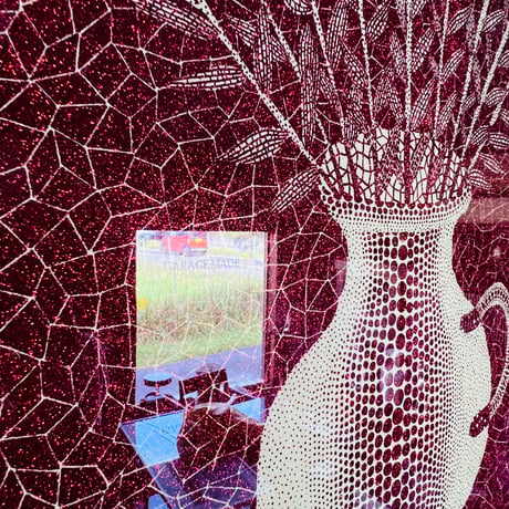 Kー1 草間彌生　「FLOWERS（花）」シルクスクリーン（ラメ）Yayoi Kusama “FLOWERS” (Silkscreen with Glitter)