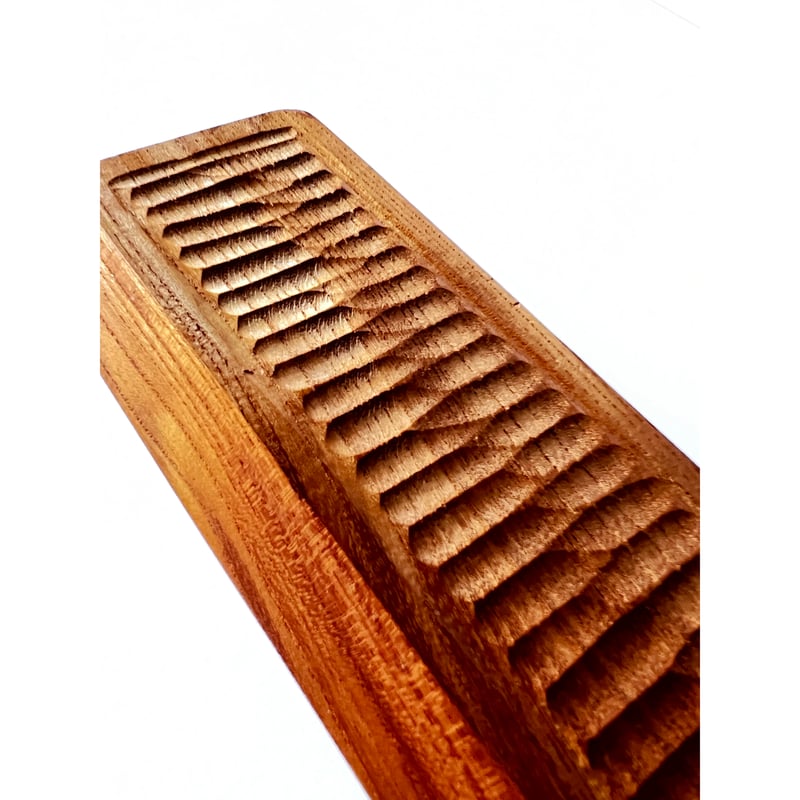 欅杢拭漆一文字盆 トレー 366mm×118mm×16mm №9204 欅杢拭漆一文字盆