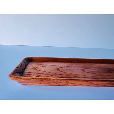 Mー5 一文字盆　欅　Ichimonji Tray (Rectangular Tea Tray)
