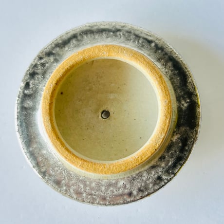 TN−34 谷井直人　銀彩ポット　TN-34 Naoto Tanii Silver-glazed pot