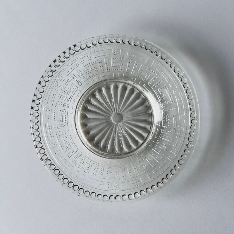 大皿（直径39.5cm）　明後期 ガラス ボウル 大皿 深皿 40cm 食器 トルコ製 アデリア 石塚硝子
